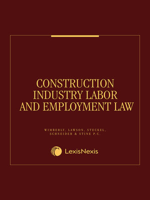 cover image of Construction Industry Labor and Employment Law